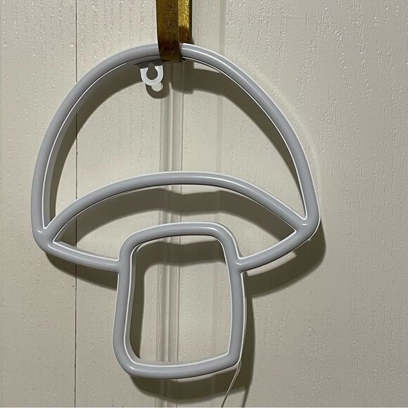 NIB Room 2 Room LED Neon Mushroom Battery Operated Light Red and White - Picture 4 of 7